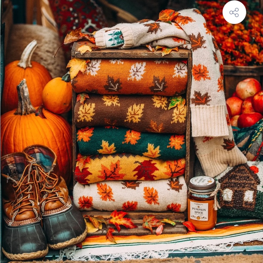 The Big Cozy Fall Leaf Sweater by Kiel James Patrick